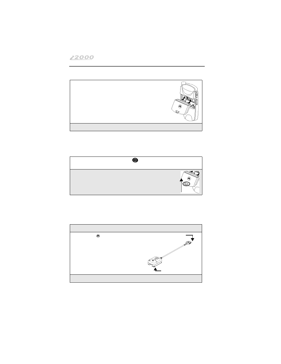 1 make sure your i2000 phone is facing you | Motorola i2000 User Manual | Page 14 / 122