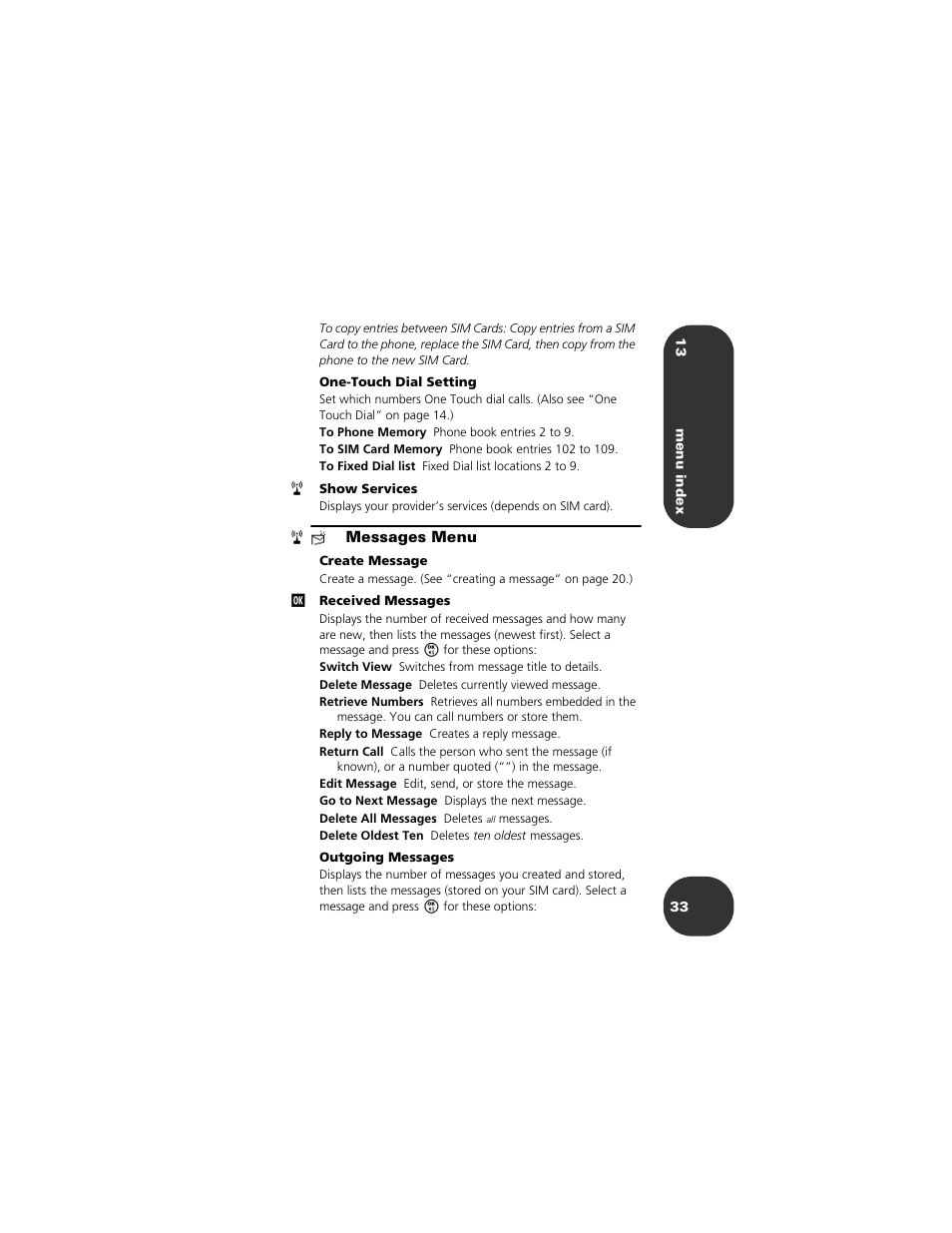 Motorola 2001 Portable Cell Phone User Manual | Page 37 / 70