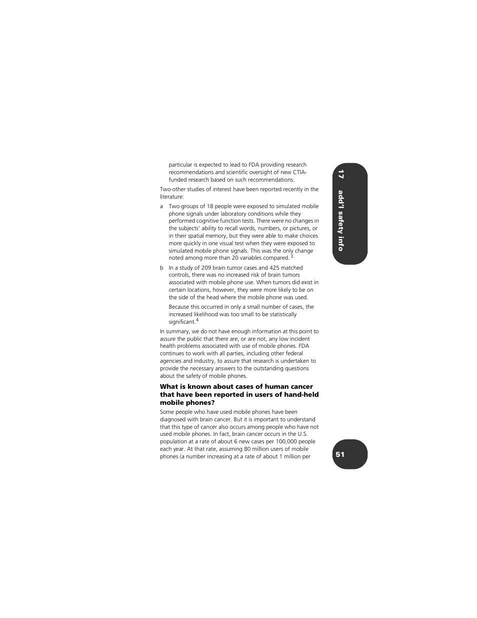Motorola 2001 Portable Cell Phone User Manual | Page 55 / 70