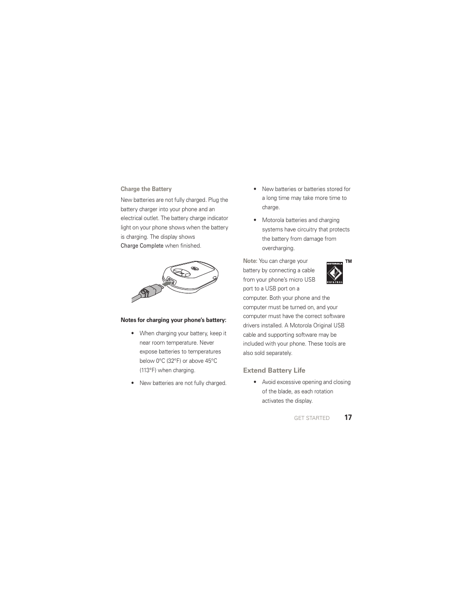 Extend battery life | Motorola AURA R1 User Manual | Page 19 / 106