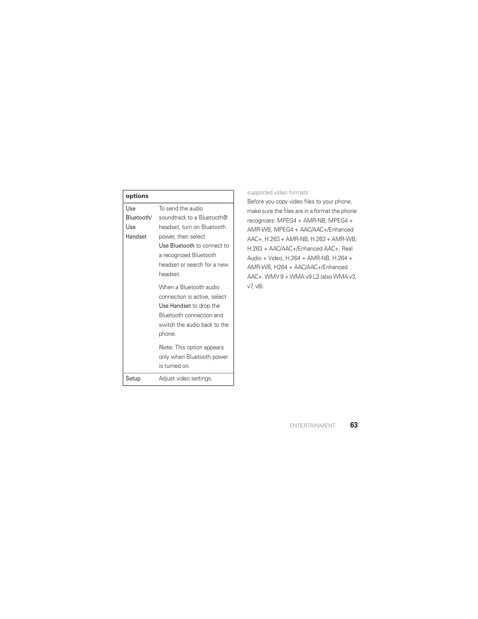 Motorola AURA R1 User Manual | Page 65 / 106