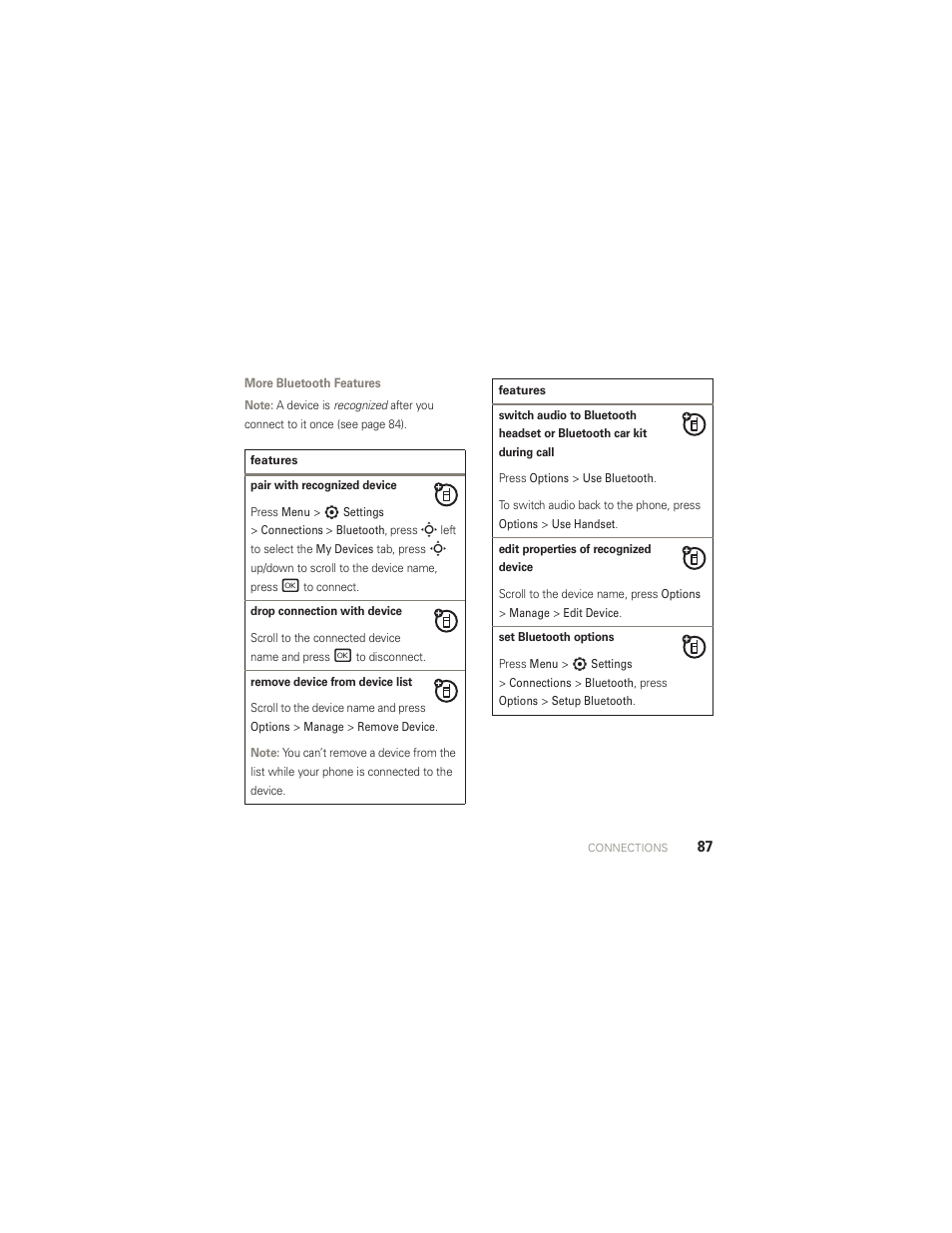 Motorola AURA R1 User Manual | Page 89 / 106