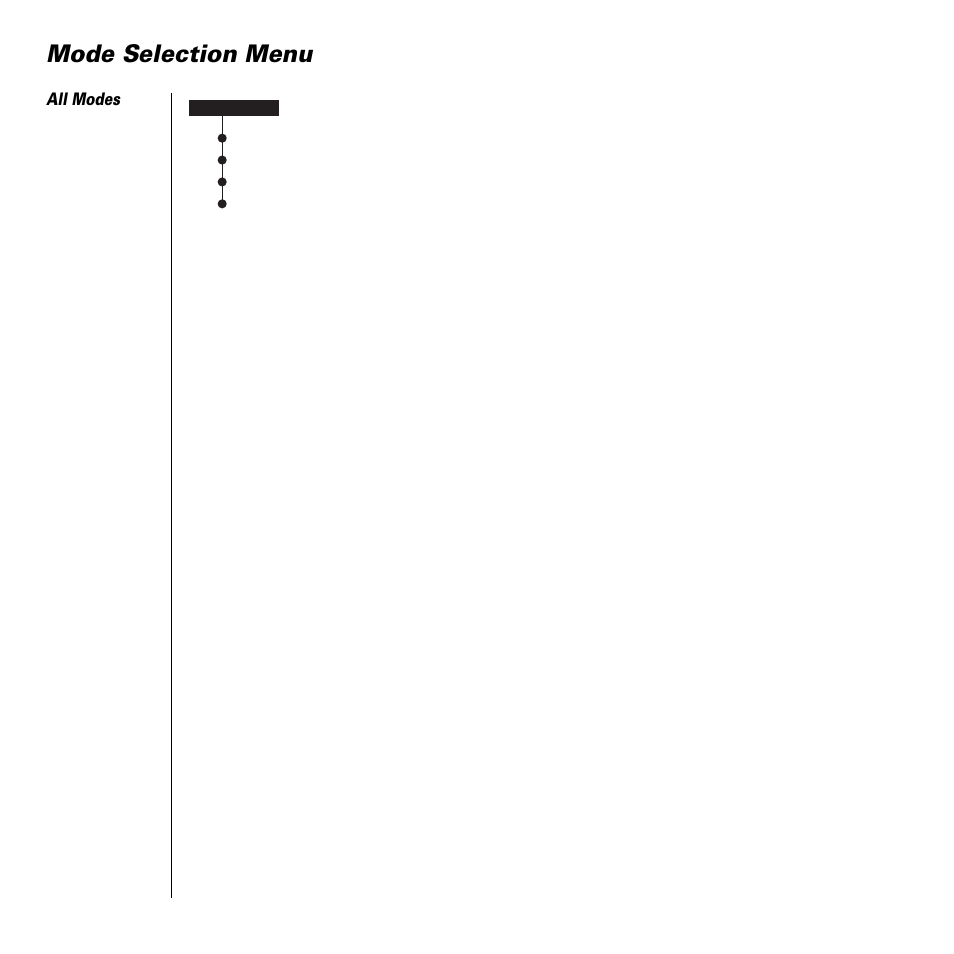Mode selection menu | Motorola 9505 User Manual | Page 190 / 228