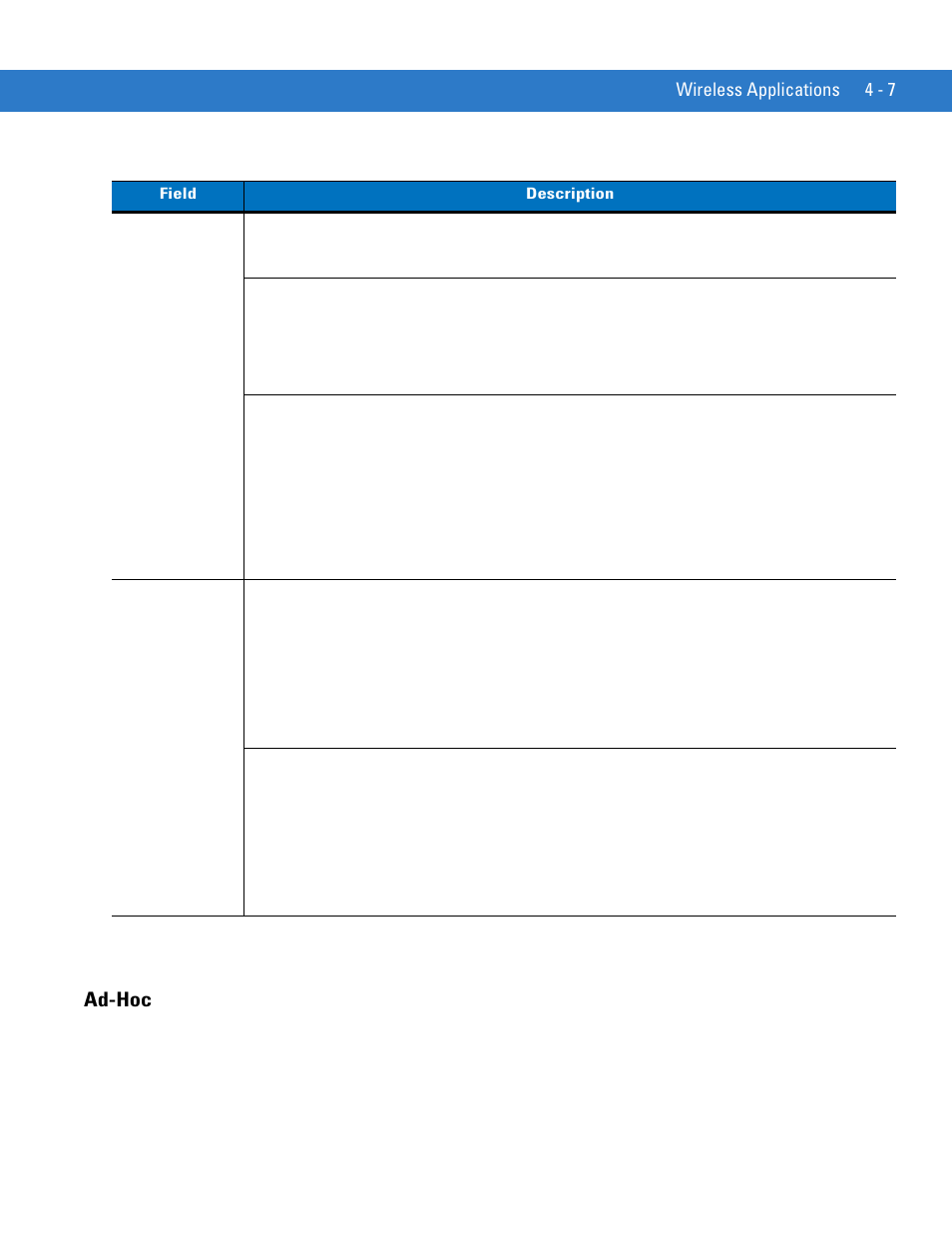 Ad-hoc, Ad-hoc -7 | Motorola VC5090 User Manual | Page 101 / 258