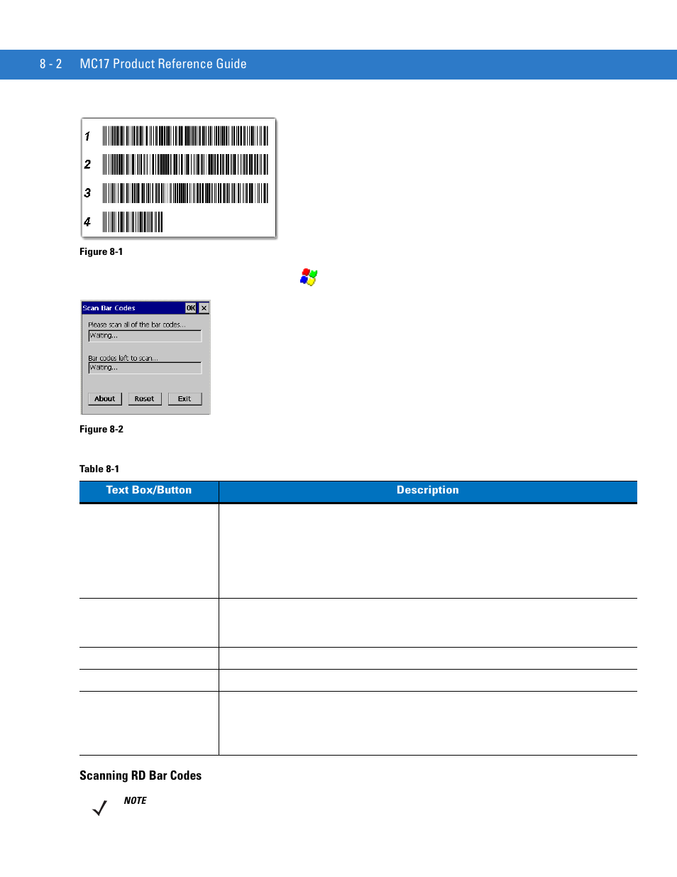 Scanning rd bar codes, Scanning rd bar codes -2 | Motorola VC5090 User Manual | Page 192 / 258