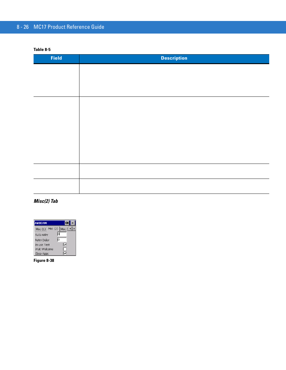 Motorola VC5090 User Manual | Page 216 / 258