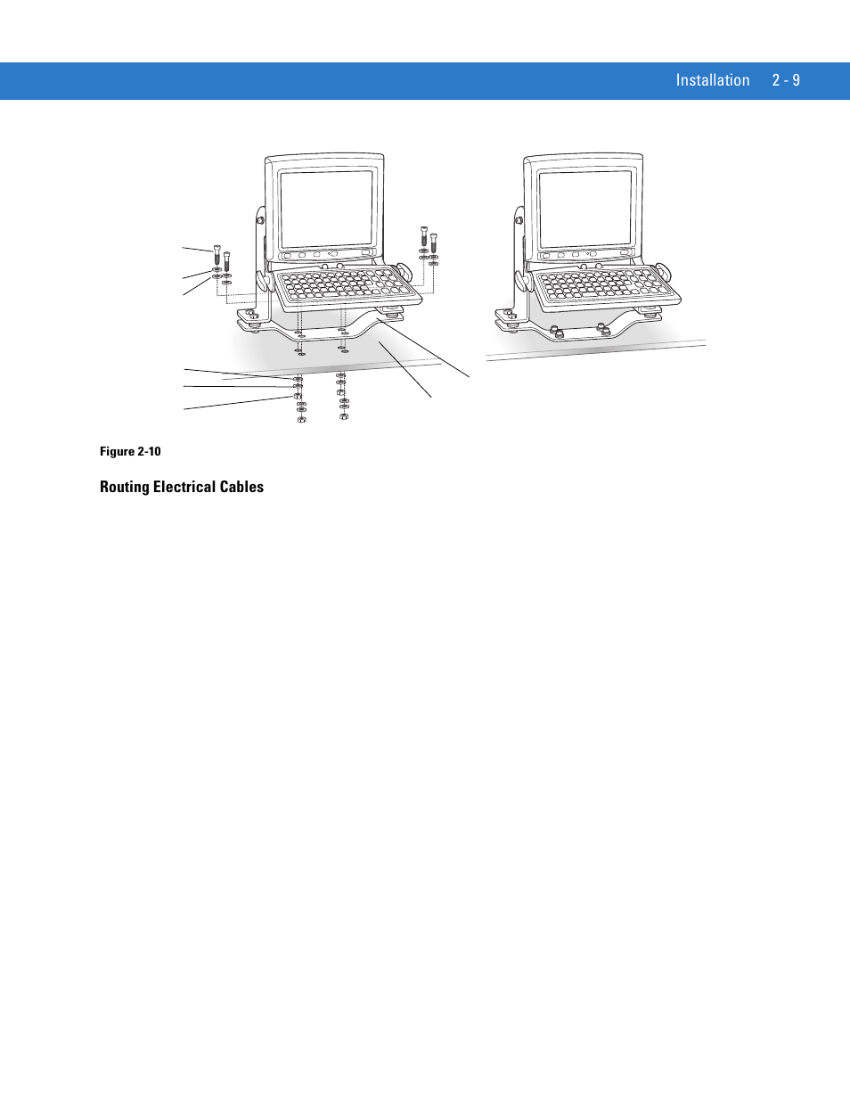 Routing electrical cables, Routing electrical cables -9 | Motorola VC5090 User Manual | Page 37 / 258