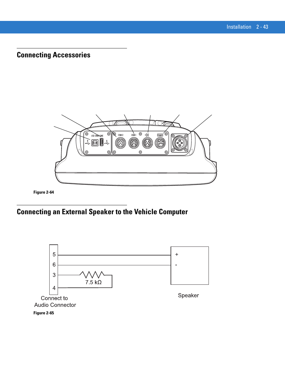 Connecting accessories | Motorola VC5090 User Manual | Page 71 / 258