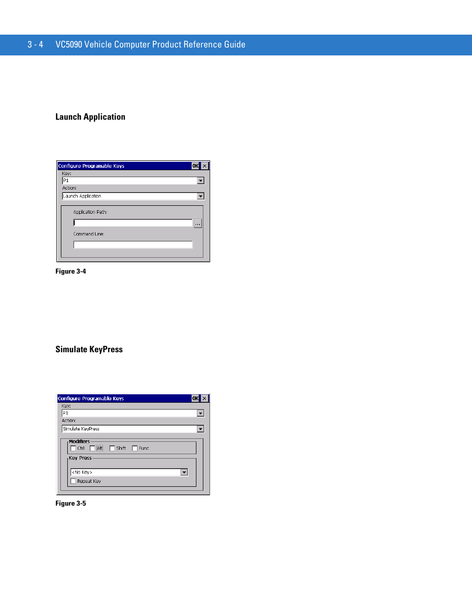 Launch application, Simulate keypress, Launch application -4 simulate keypress -4 | Motorola VC5090 User Manual | Page 76 / 258