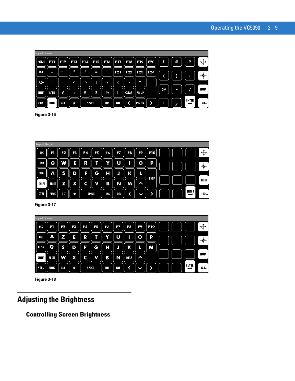 Adjusting the brightness, Controlling screen brightness, Adjusting the brightness -9 | Controlling screen brightness -9 | Motorola VC5090 User Manual | Page 81 / 258