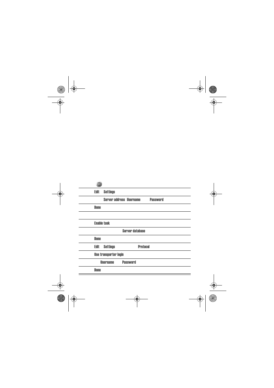 Setting up your account, Configuring the settings | Motorola A1000 User Manual | Page 72 / 122