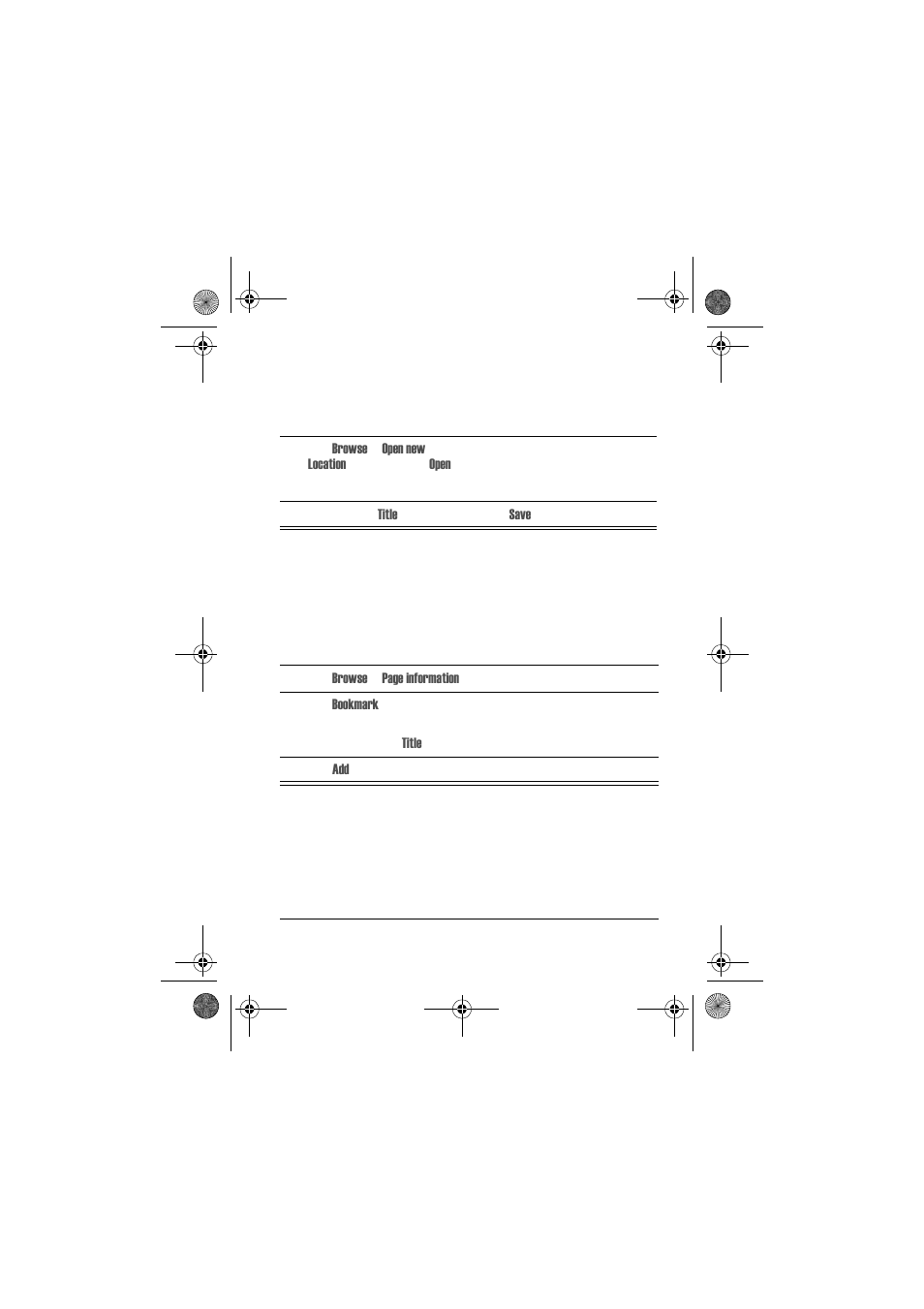 Opening web pages adding bookmarks, Saving web pages | Motorola A1000 User Manual | Page 93 / 122