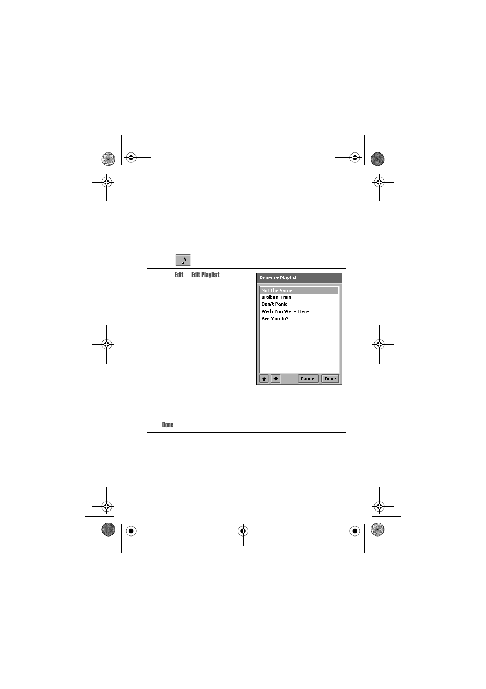 Managing music playlists | Motorola A1000 User Manual | Page 97 / 122