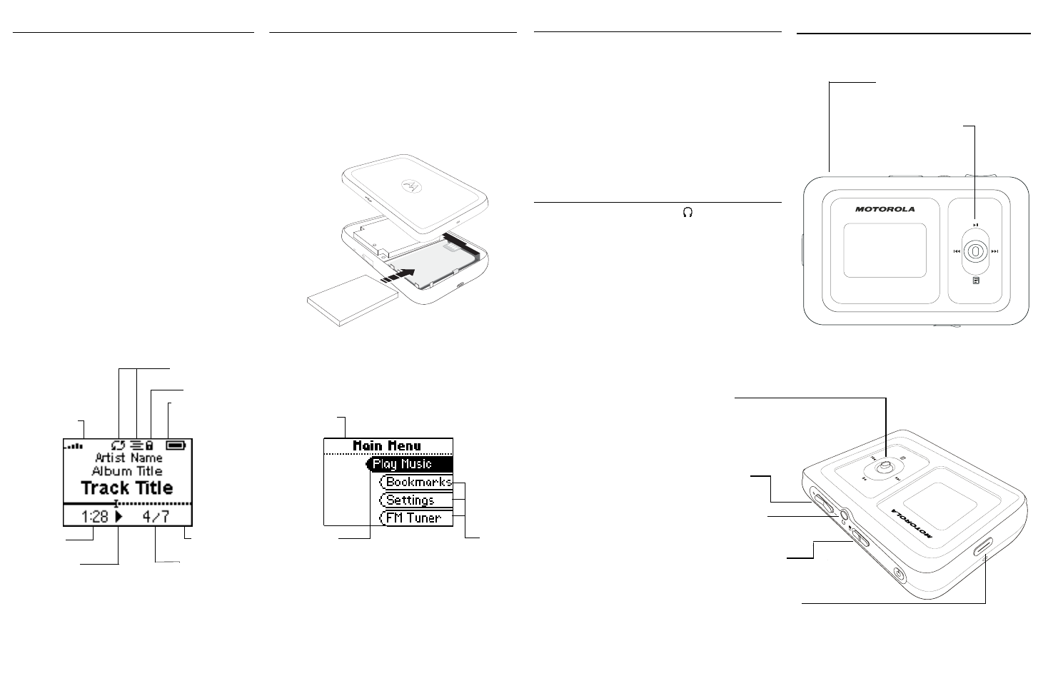 Motorola m500 User Manual | 2 pages