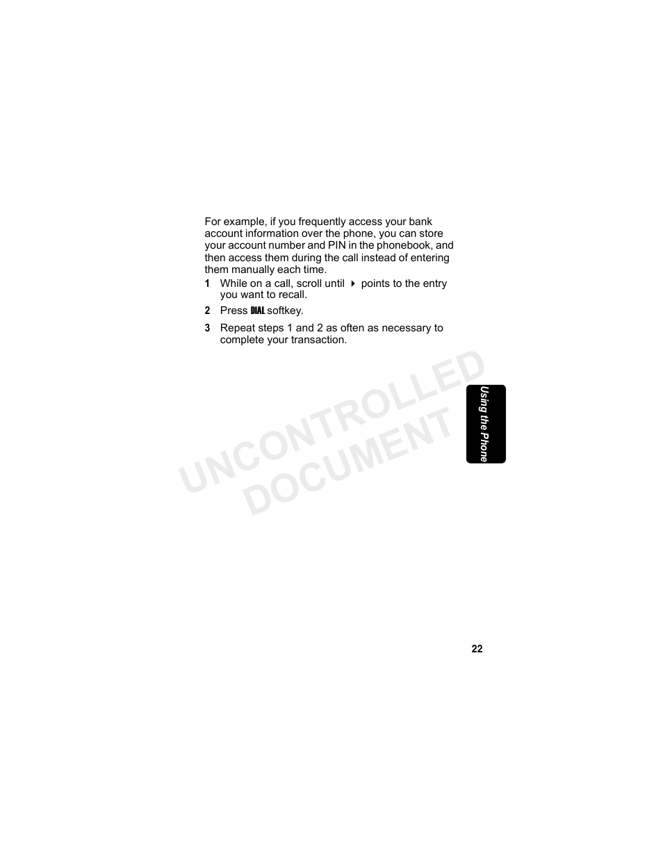 Min a r y, Uncontrolled document | Motorola MD7080 Series User Manual | Page 38 / 68