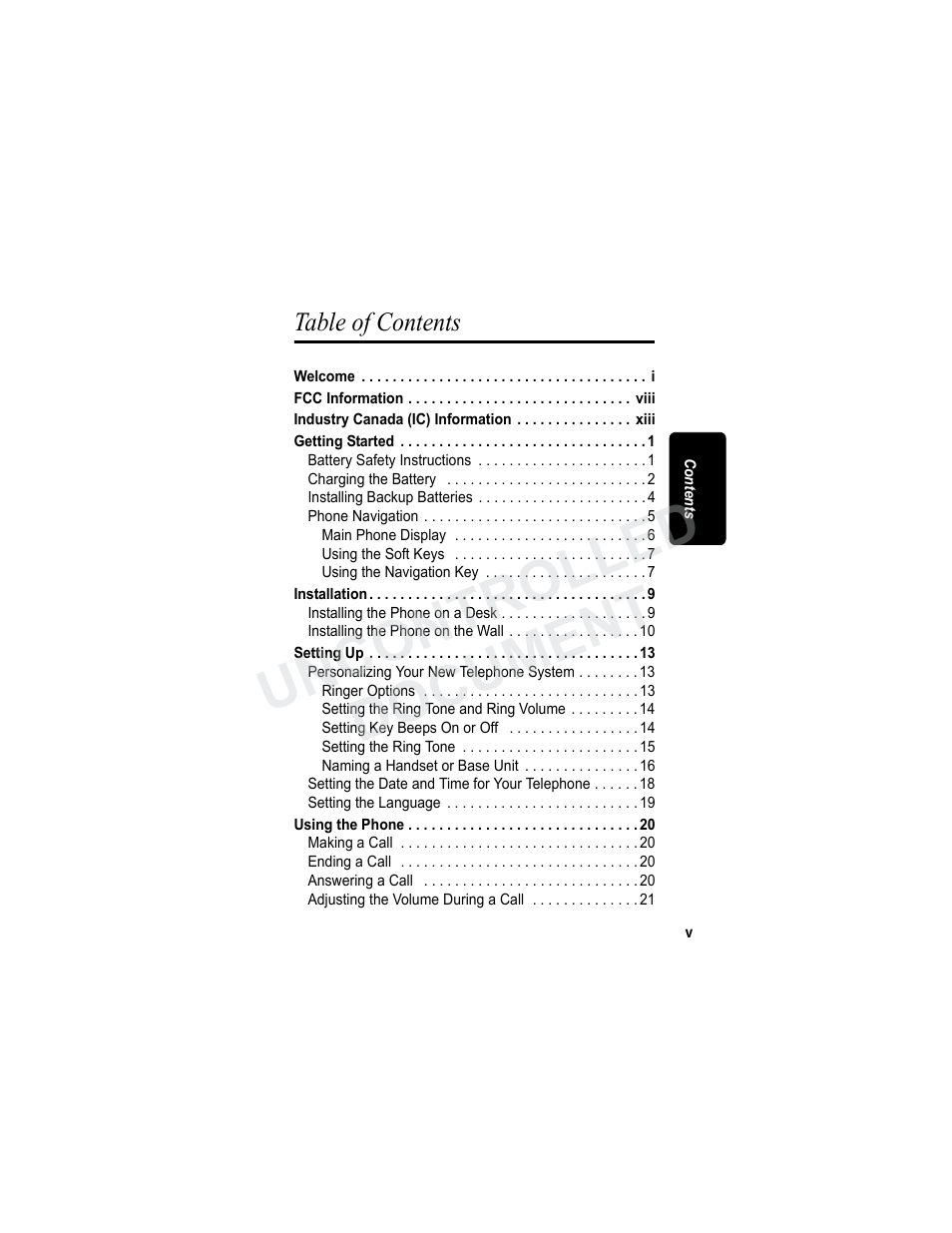 Uncontrolled document | Motorola MD7080 Series User Manual | Page 6 / 68