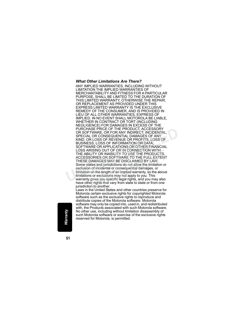 Uncontrolled document | Motorola MD7080 Series User Manual | Page 67 / 68
