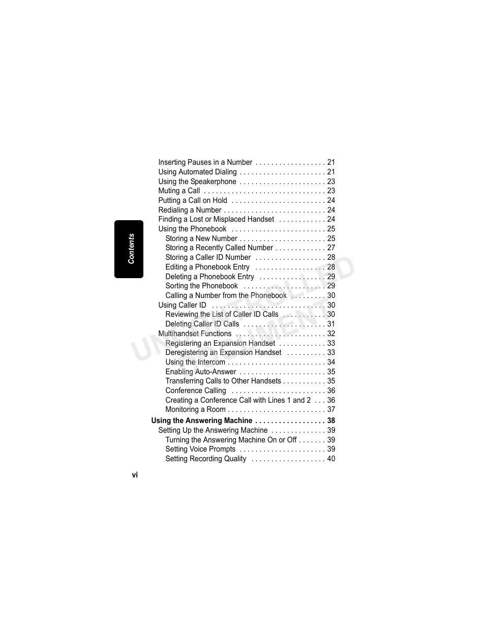 Uncontrolled document | Motorola MD7080 Series User Manual | Page 7 / 68