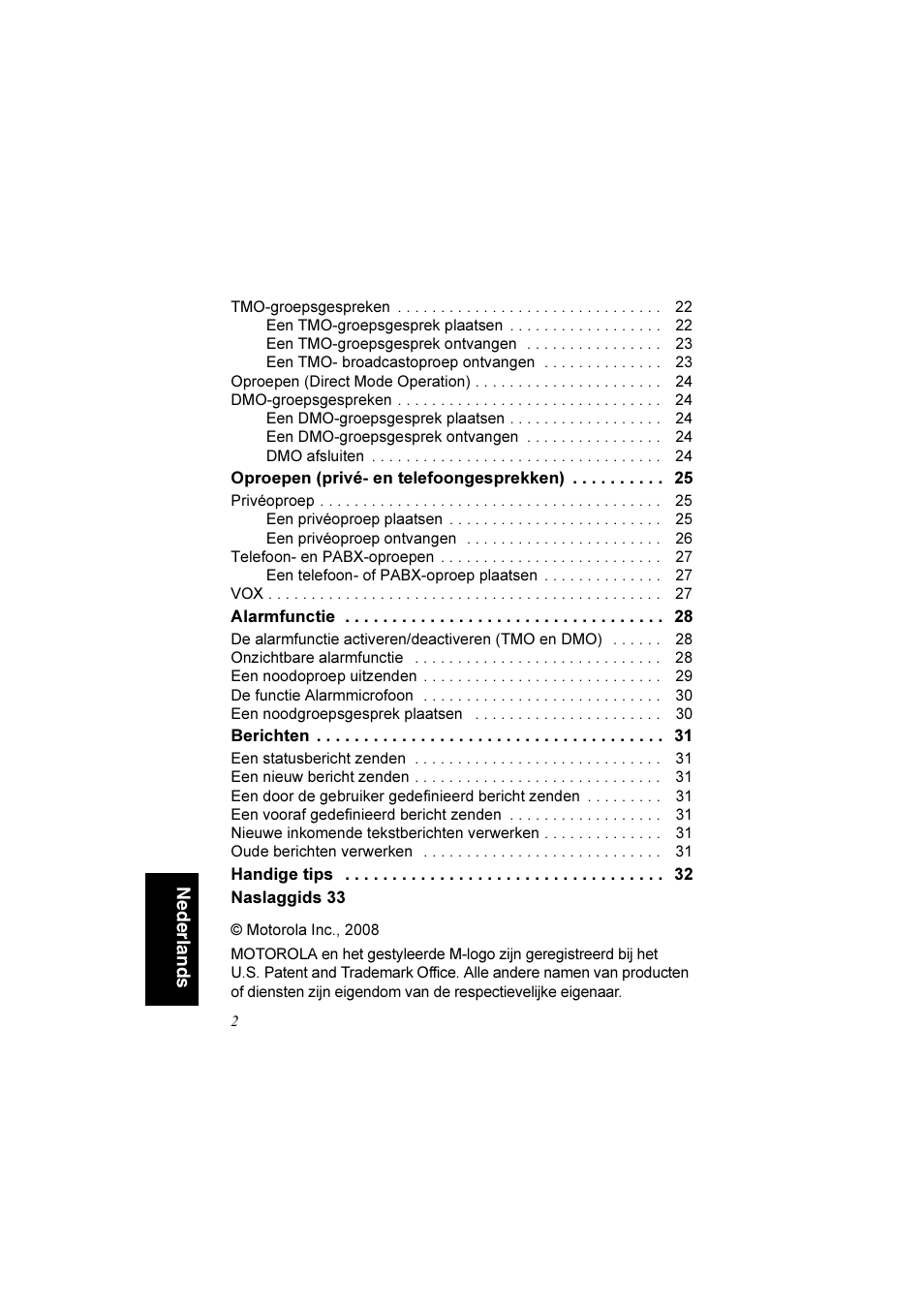 Motorola TETRA MTM800 User Manual | Page 134 / 168