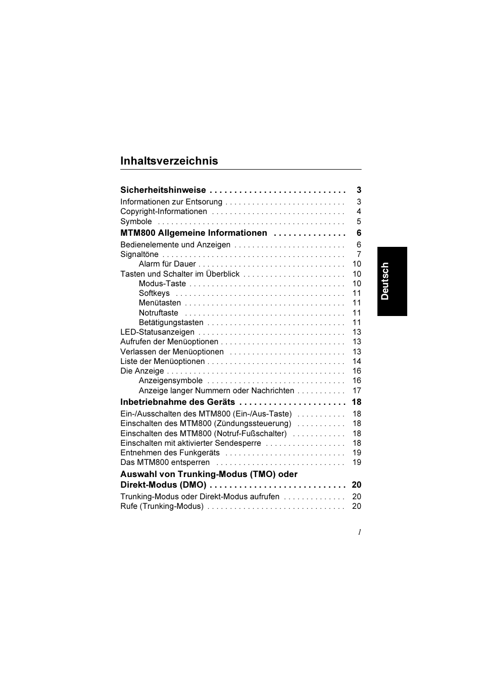 Motorola TETRA MTM800 User Manual | Page 33 / 168