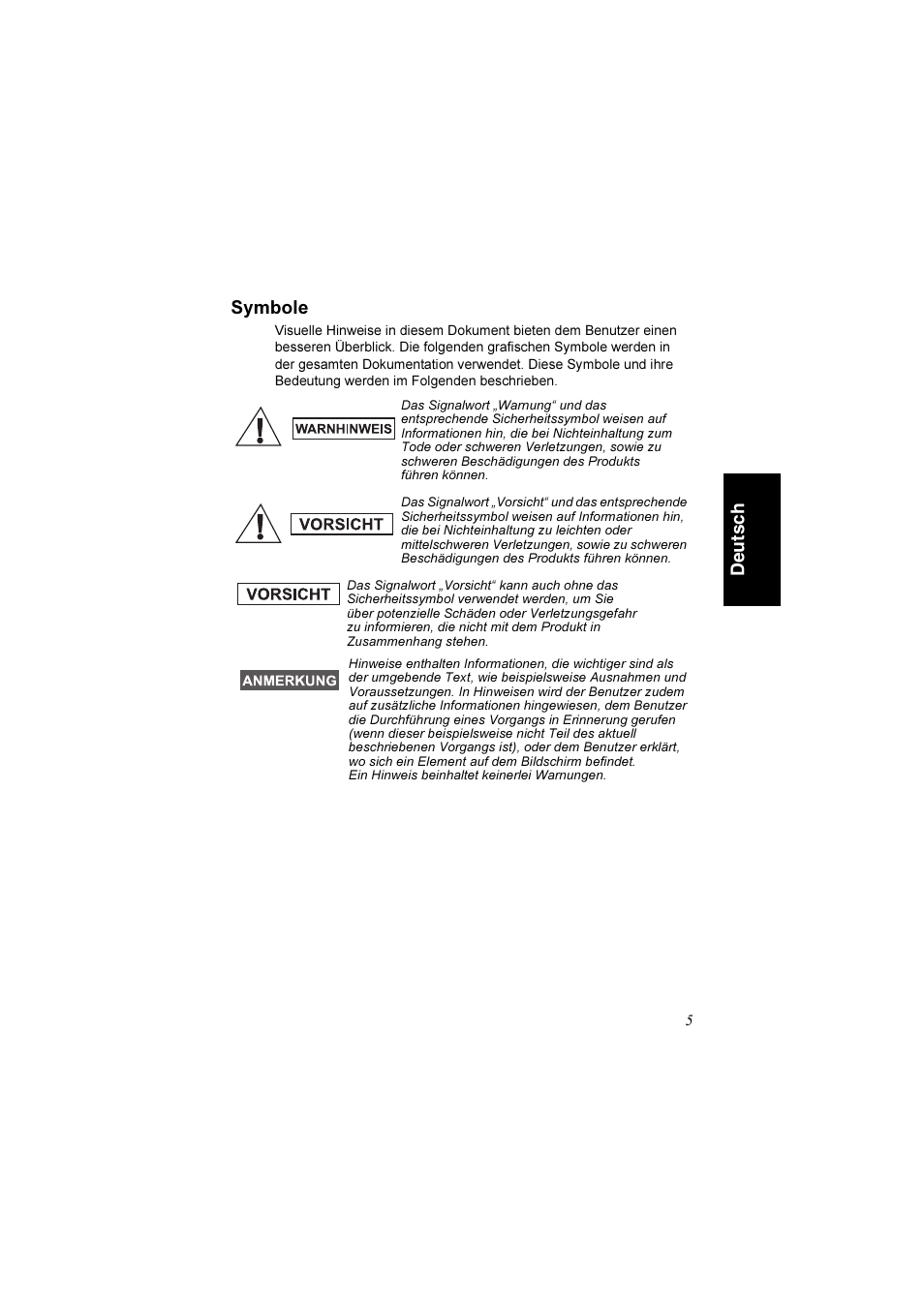 Symbole | Motorola TETRA MTM800 User Manual | Page 37 / 168