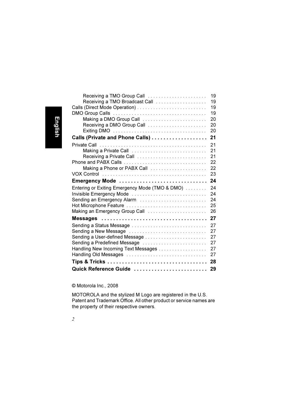 Motorola TETRA MTM800 User Manual | Page 4 / 168