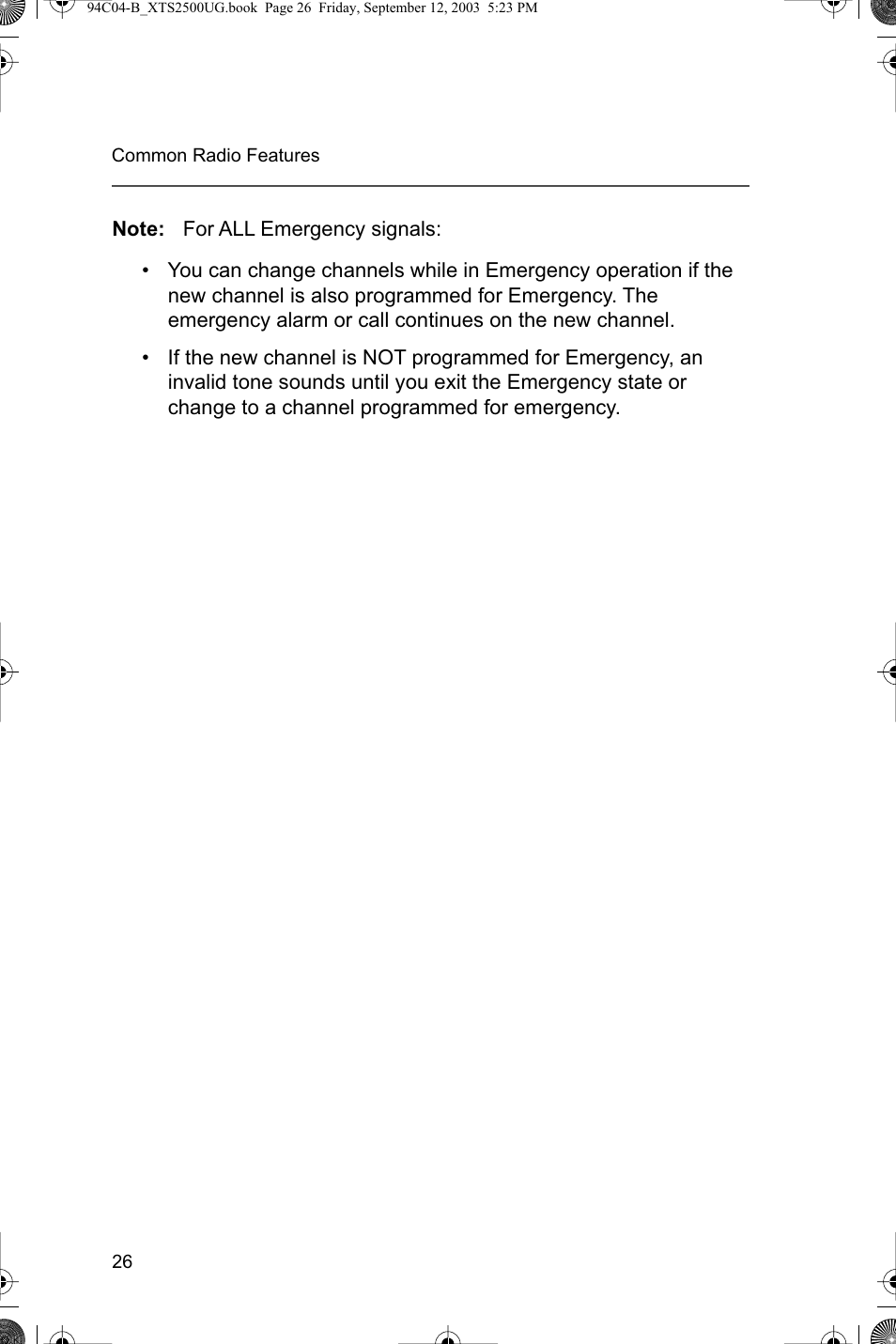 Motorola XTSTM 1500 User Manual | Page 36 / 66