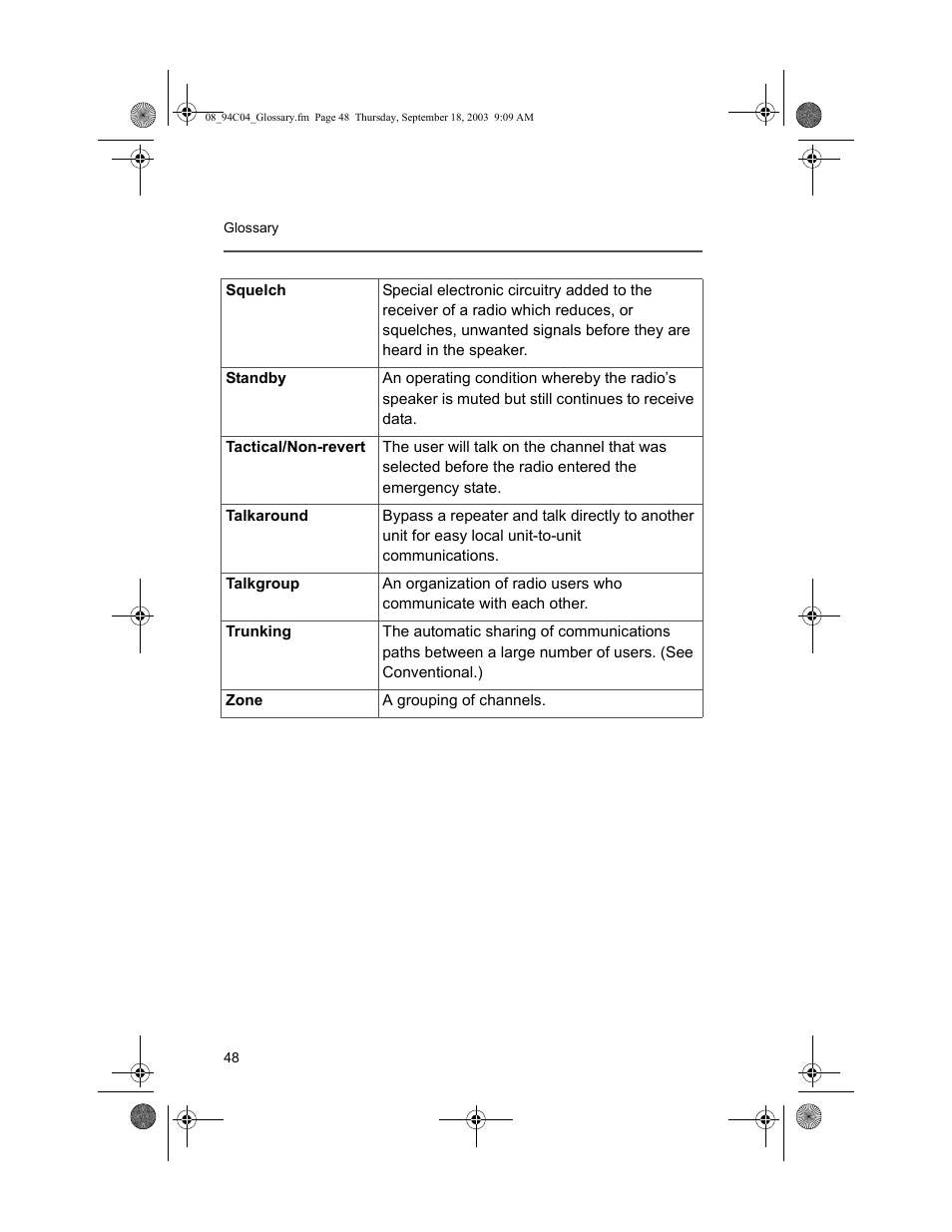 Motorola XTSTM 1500 User Manual | Page 58 / 66