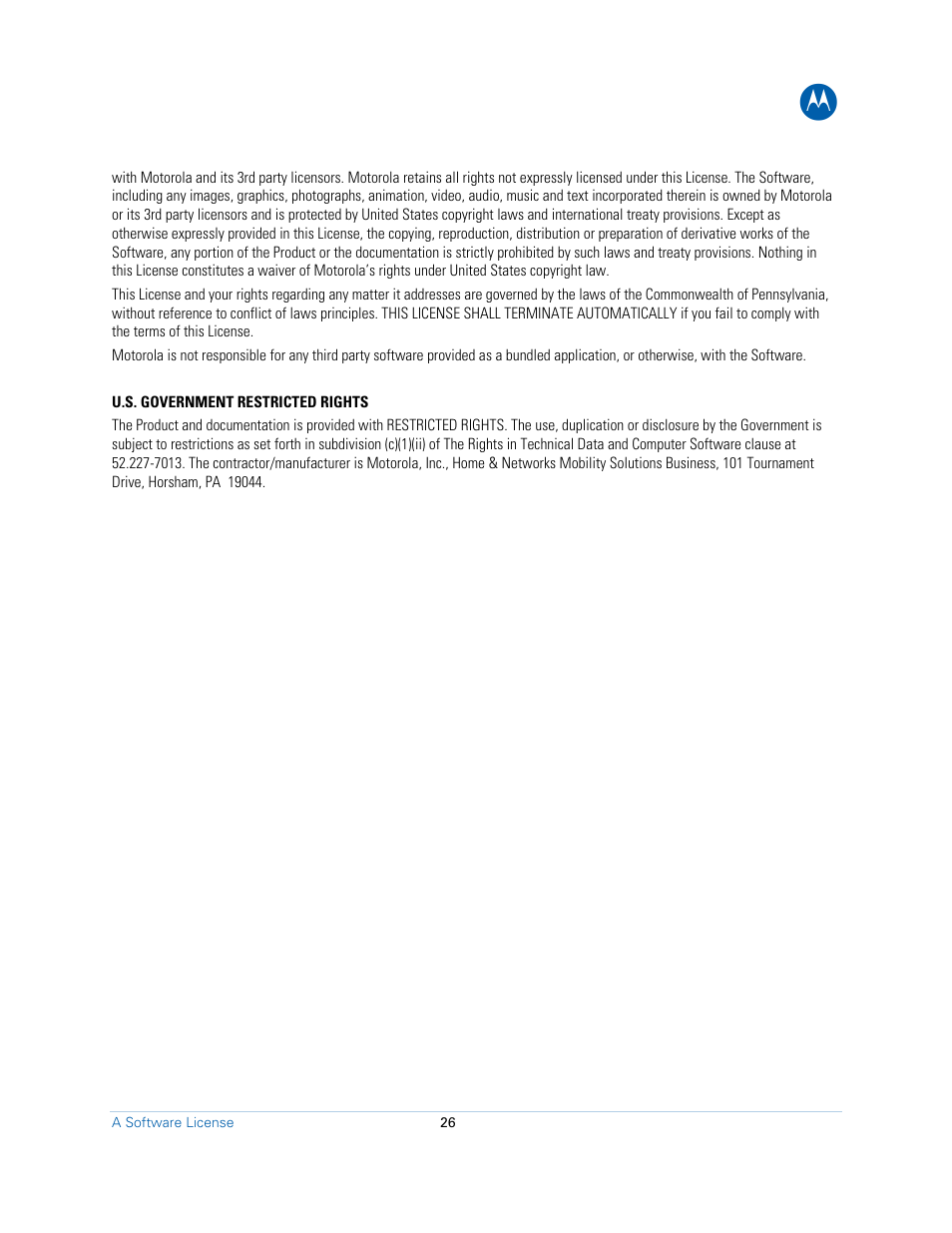Motorola SBV6120E User Manual | Page 26 / 27
