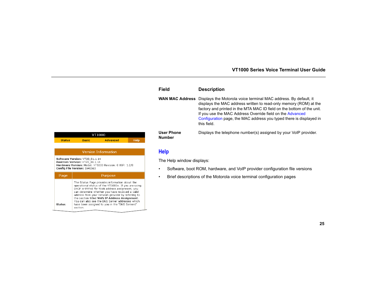 Help | Motorola VT1000 User Manual | Page 31 / 42