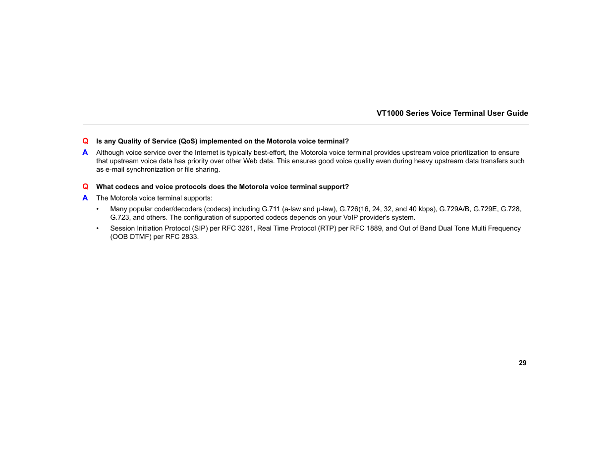 Motorola VT1000 User Manual | Page 35 / 42