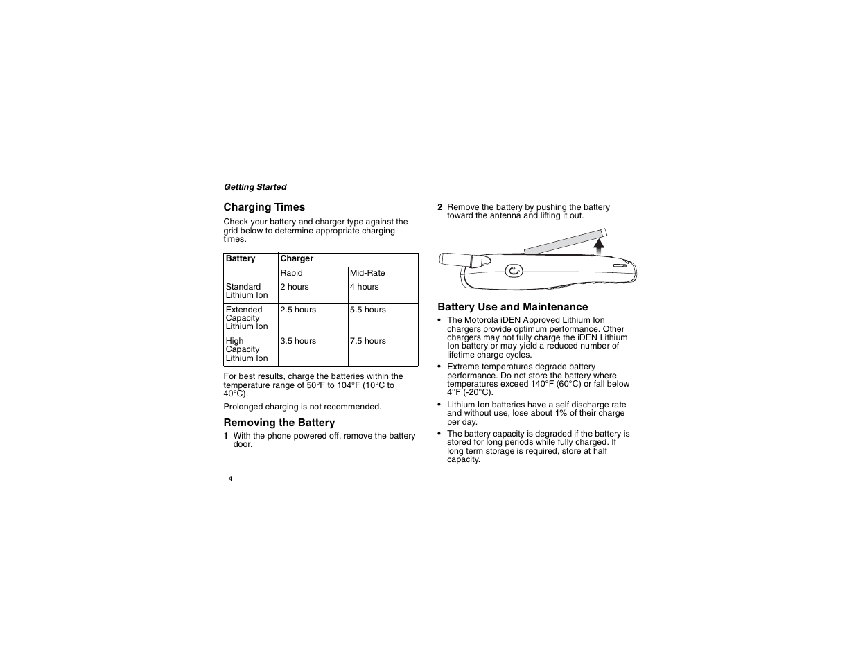 Motorola i265 User Manual | Page 14 / 183