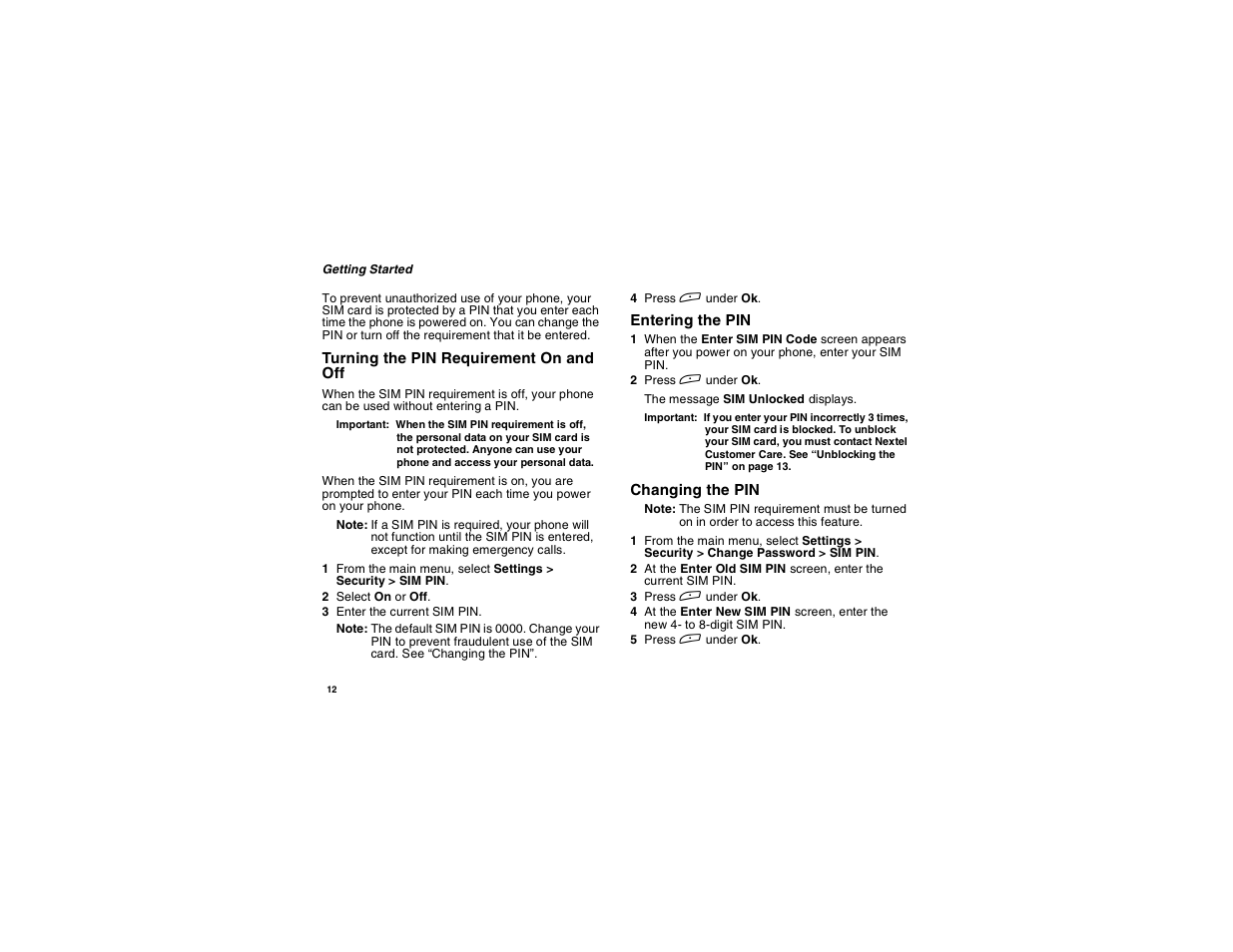 Motorola i265 User Manual | Page 22 / 183