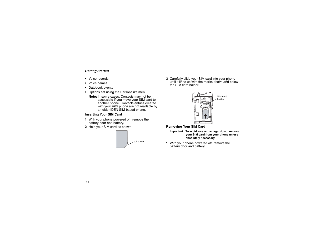 Motorola i265 User Manual | Page 24 / 183