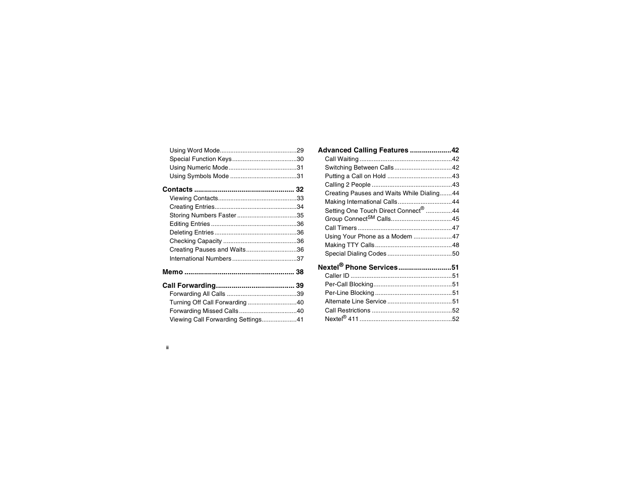 Motorola i265 User Manual | Page 4 / 183