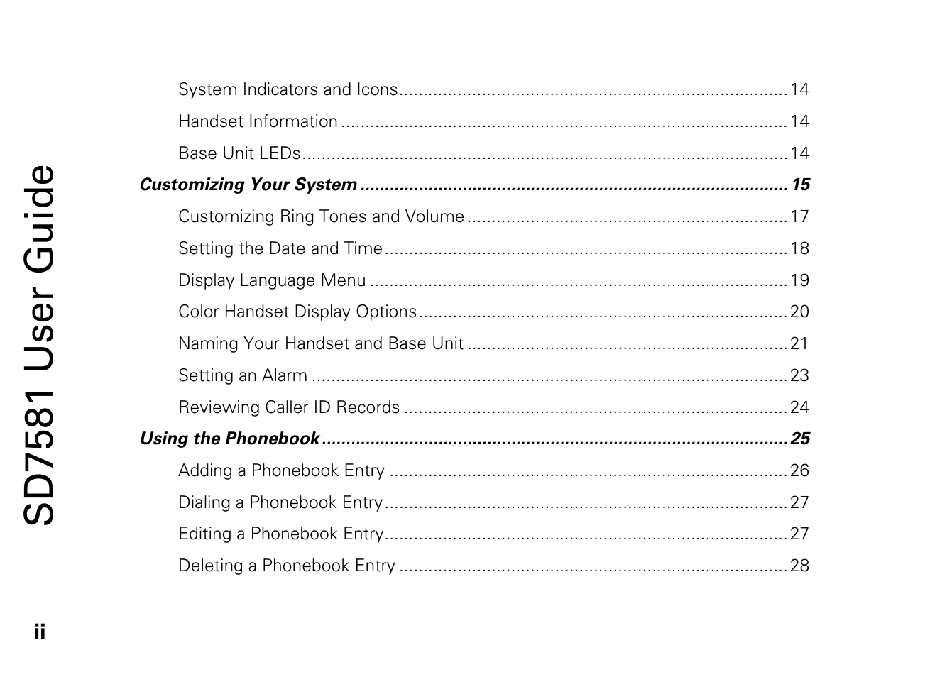 Sd7581 user guide | Motorola SD7581 User Manual | Page 5 / 58