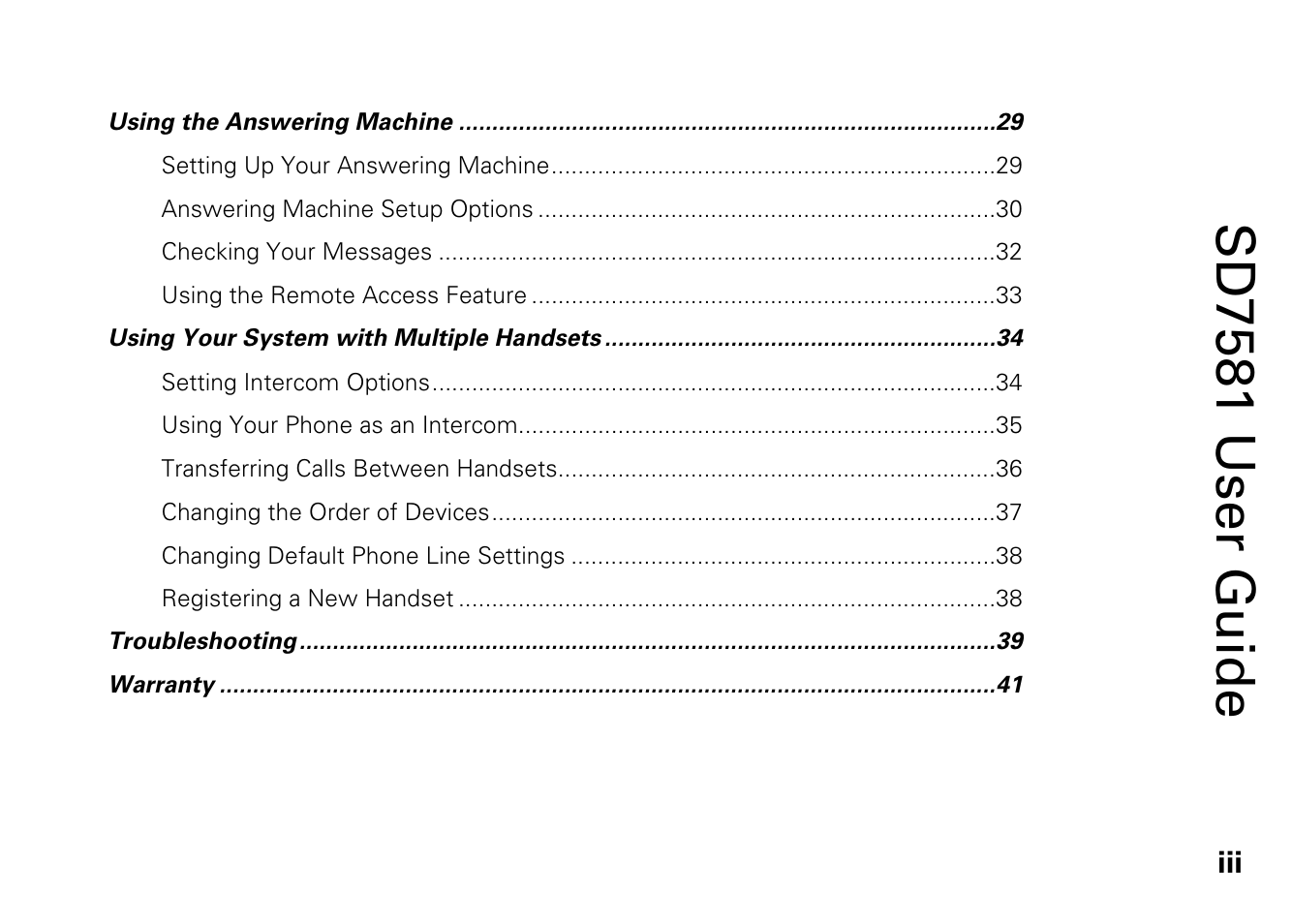 Sd7581 user guide | Motorola SD7581 User Manual | Page 6 / 58