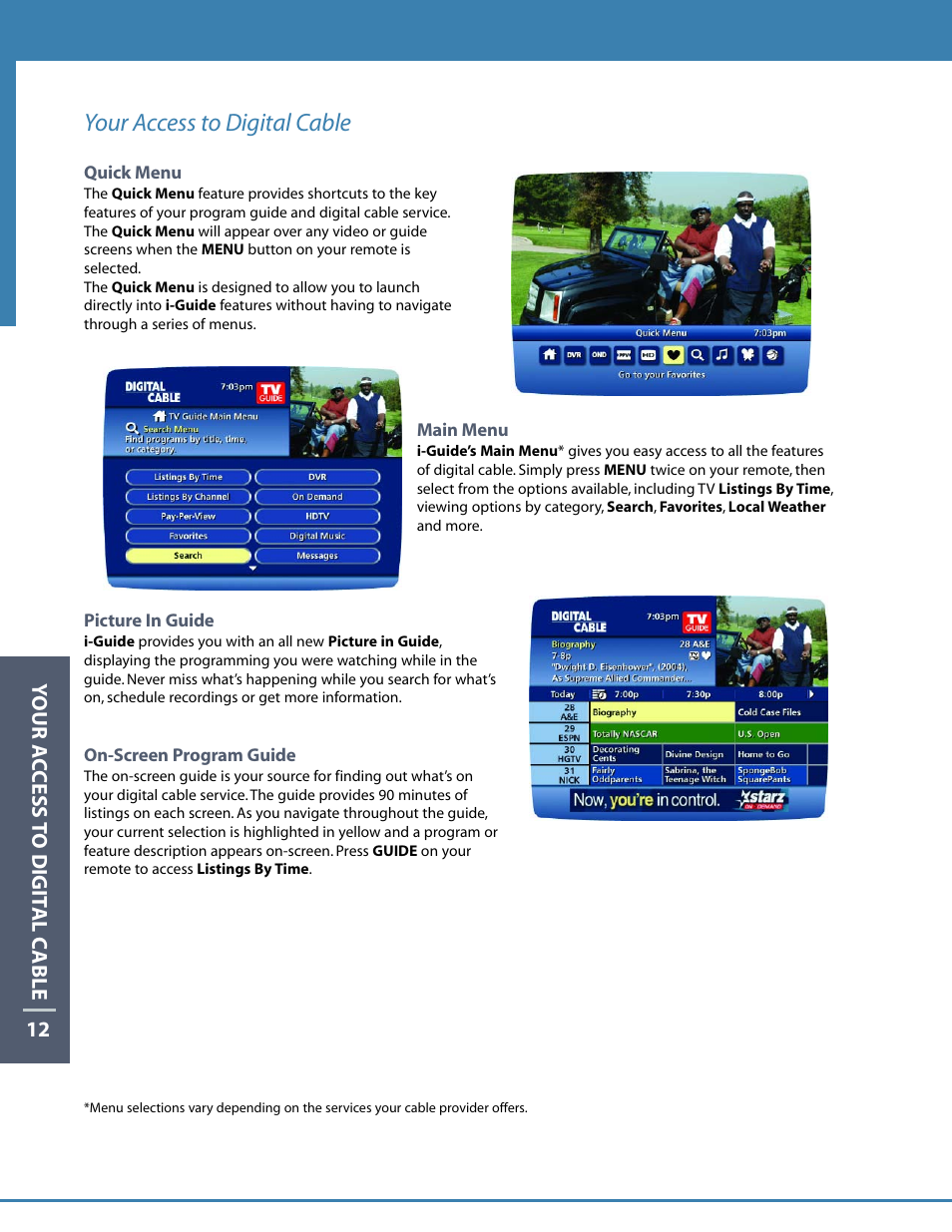 Your access to digital cable | Motorola DCT6412 User Manual | Page 14 / 50