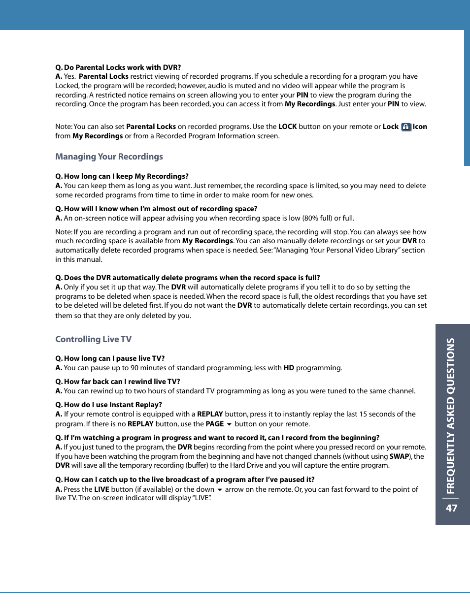 Motorola DCT6412 User Manual | Page 49 / 50