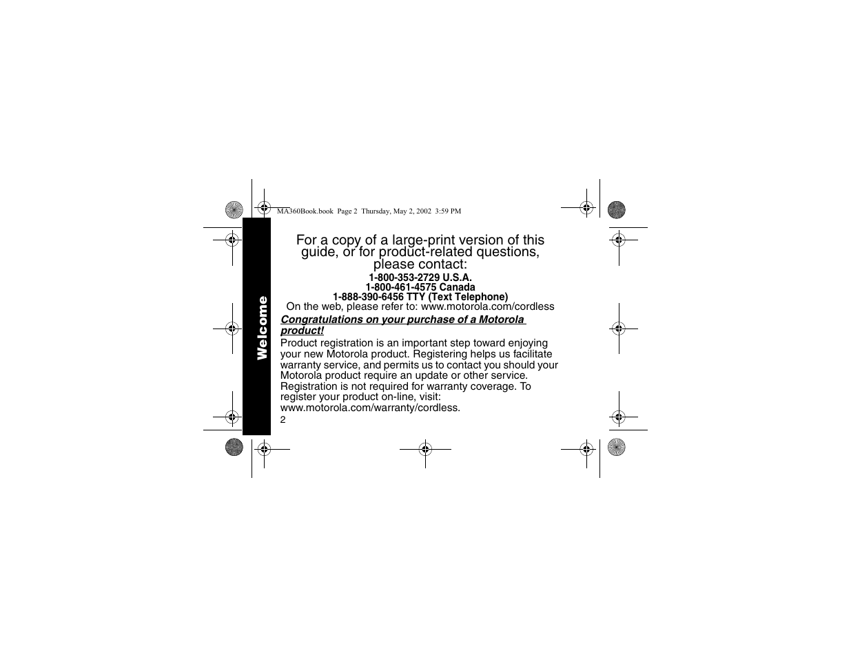 Motorola MA360 User Manual | Page 6 / 68