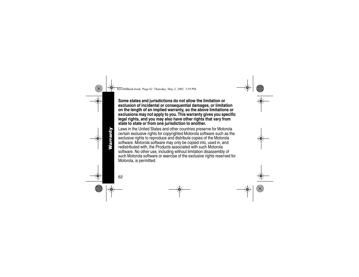Motorola MA360 User Manual | Page 66 / 68