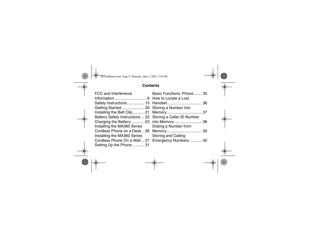Motorola MA360 User Manual | Page 8 / 68