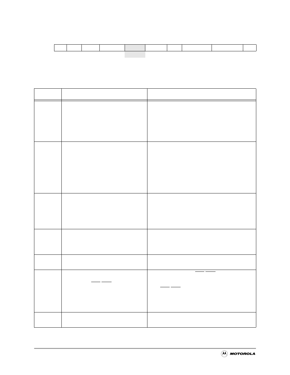Table 6-9, Chip-select register c description -12, Csc chip-select register c 0x(ff)fff114 | Motorola MC68VZ328 User Manual | Page 100 / 376