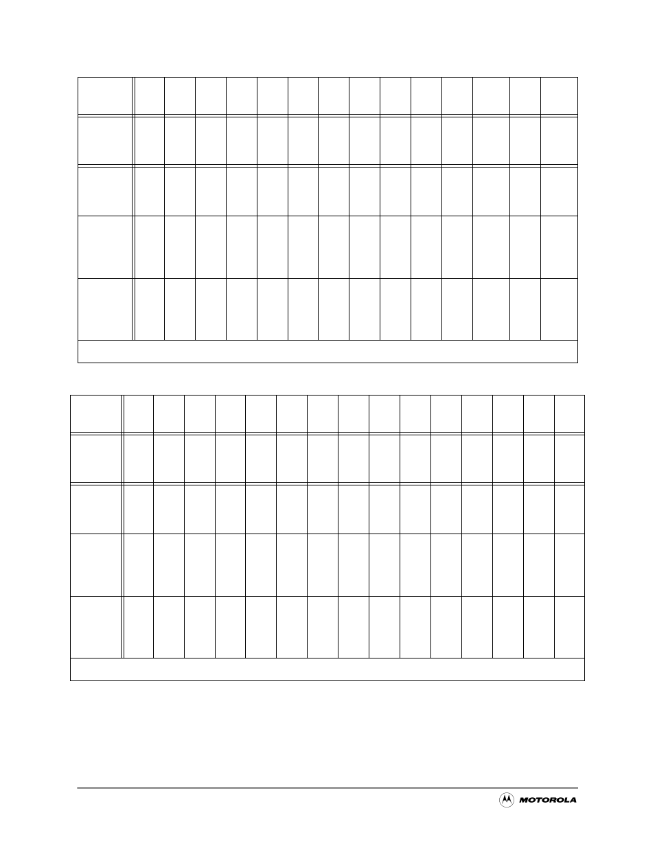 Table 7-4, Table 7-5 | Motorola MC68VZ328 User Manual | Page 116 / 376