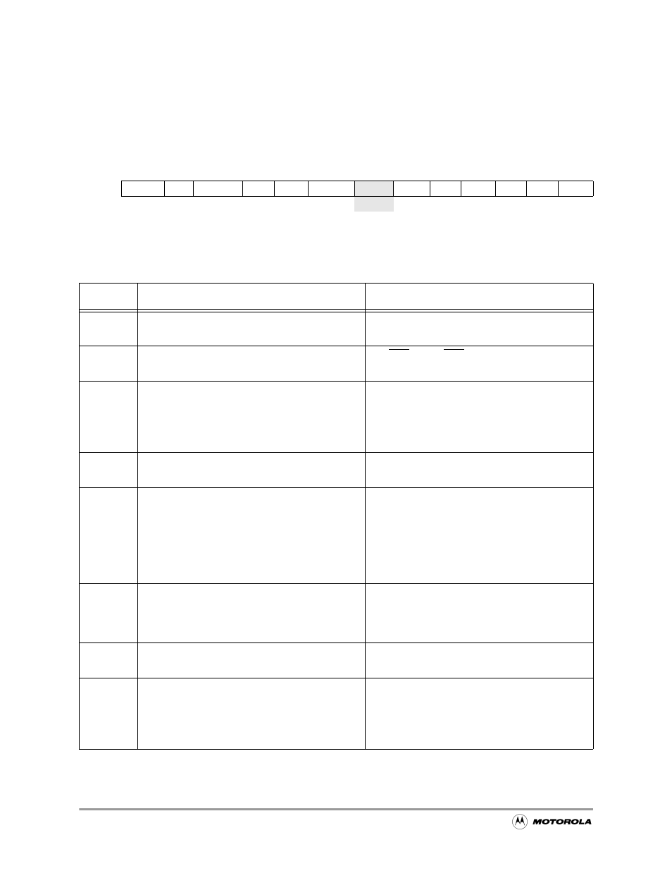 2 dram control register, Dram control register -14, Table 7-7 | Dram control register description -14, Dramc dram control register 0x(ff)fffc02 | Motorola MC68VZ328 User Manual | Page 124 / 376