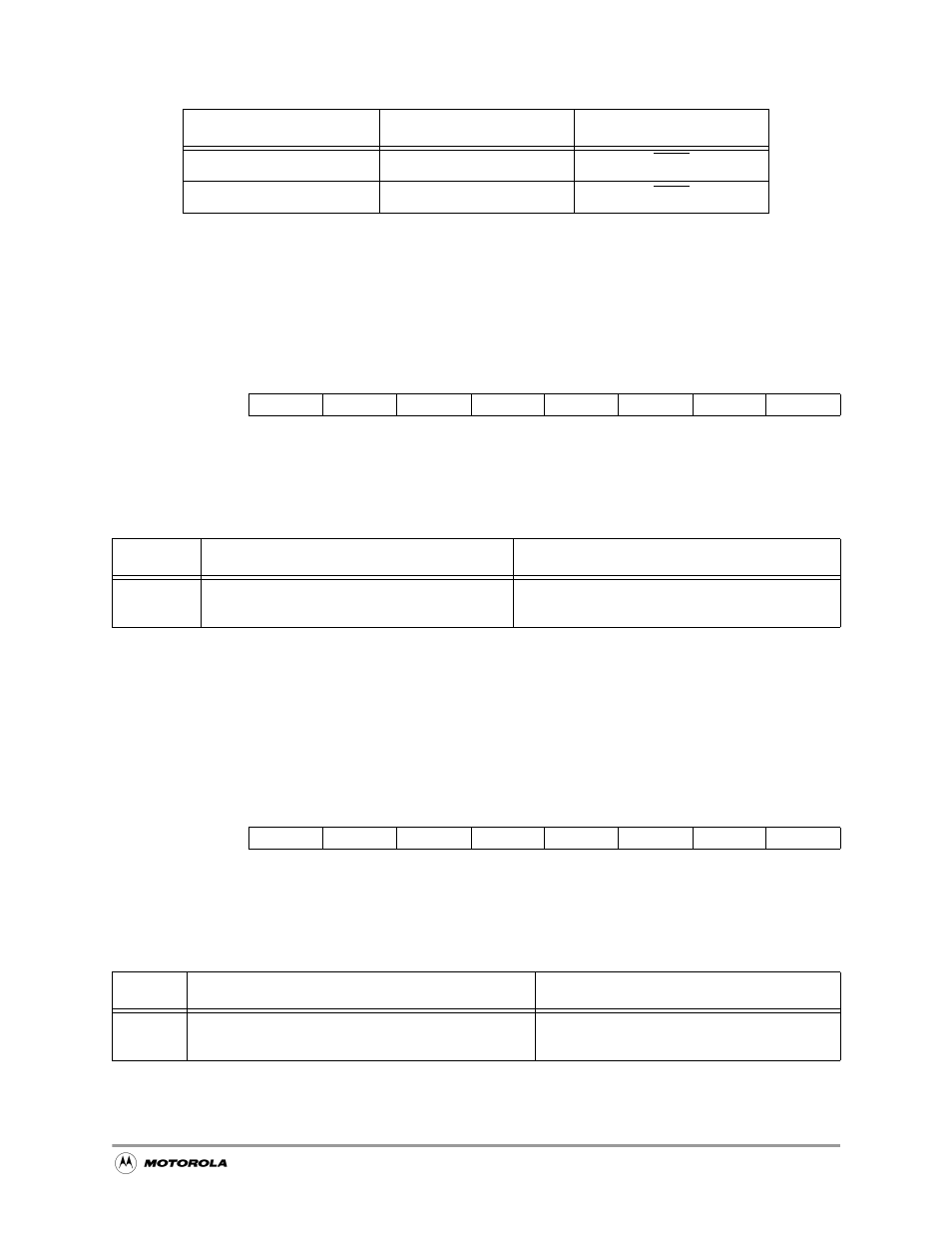 4 port e pull-up enable register, 5 port e select register, Port e pull-up enable register -23 | Port e select register -23, Table 10-29, Port e pull-up enable register description -23, Table 10-30, Port e select register description -23, Pepuen port e pull-up enable register 0x(ff)fff422, Pesel port e select register 0x(ff)fff423 | Motorola MC68VZ328 User Manual | Page 193 / 376