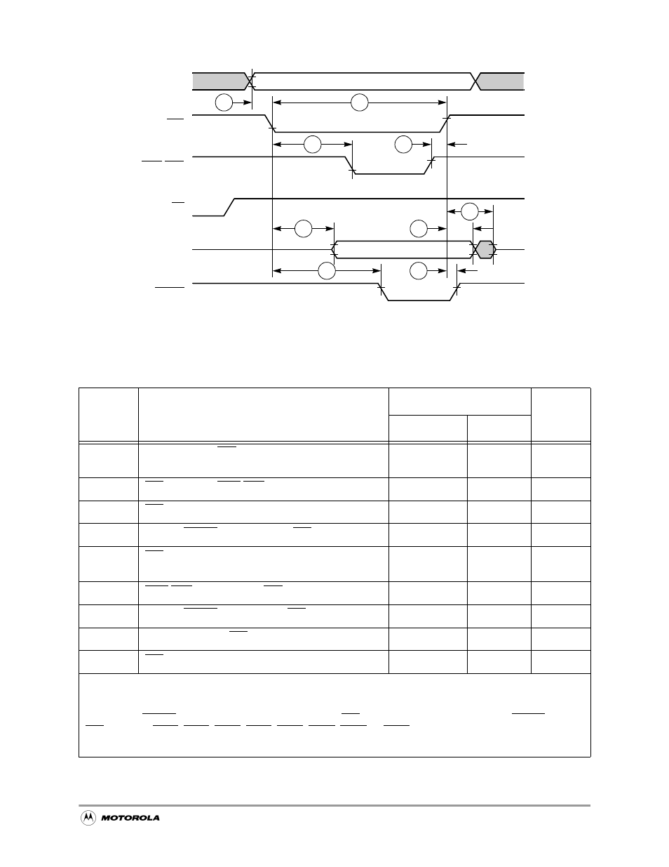 Figure 19-4, Chip-select flash write cycle timing diagram -7, Table 19-6 | Chip-select flash write cycle timing parameters -7 | Motorola MC68VZ328 User Manual | Page 323 / 376