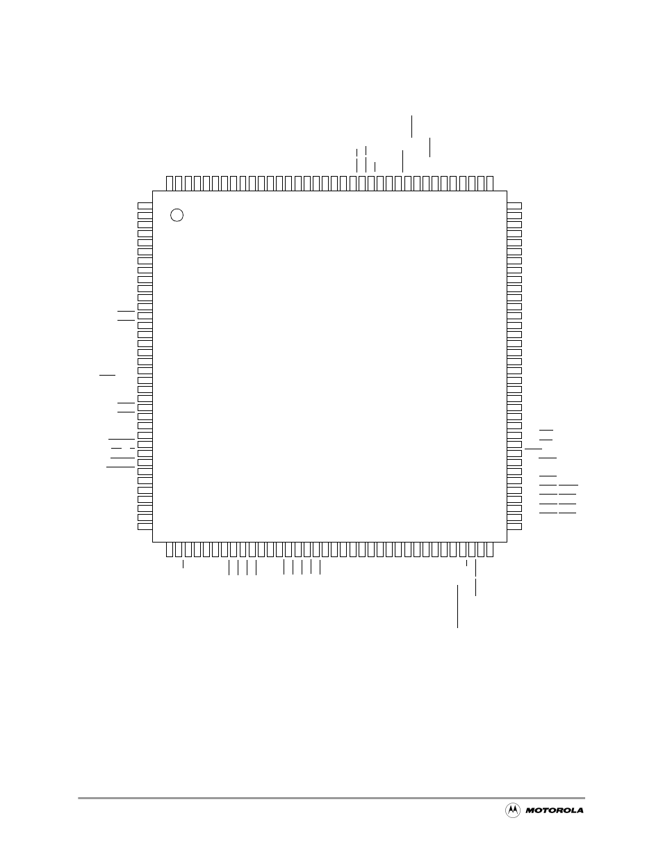2 tqfp pin assignments, Tqfp pin assignments -2, Figure 20-1 | Mc68vz328 tqfp pin assignments—top view -2 | Motorola MC68VZ328 User Manual | Page 354 / 376