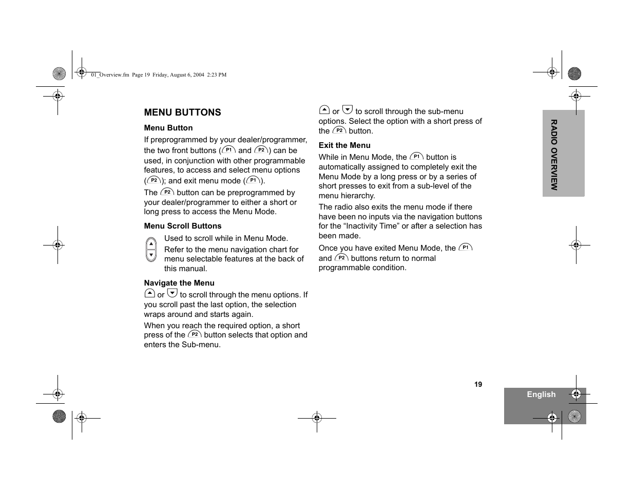Motorola PM400 User Manual | Page 21 / 76
