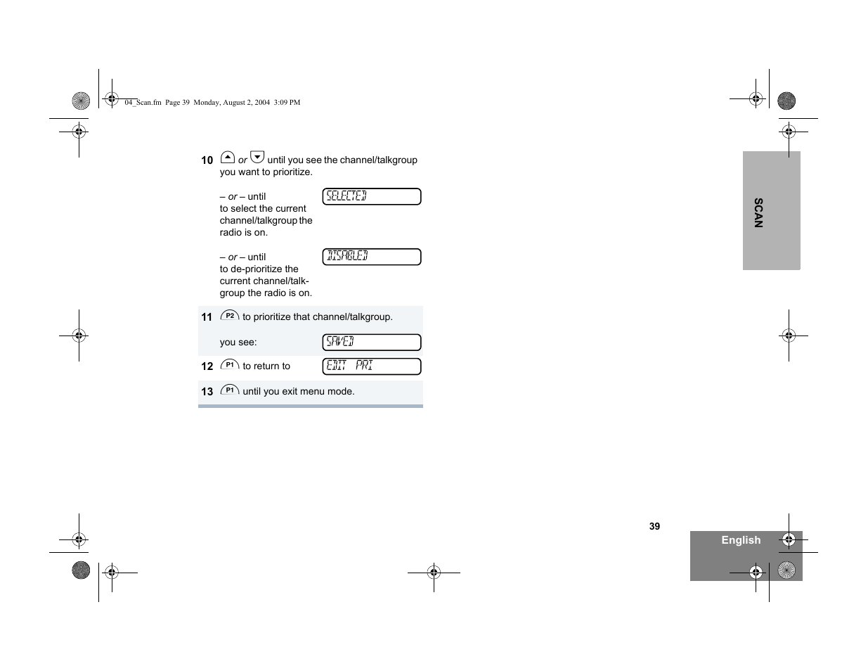 Motorola PM400 User Manual | Page 41 / 76